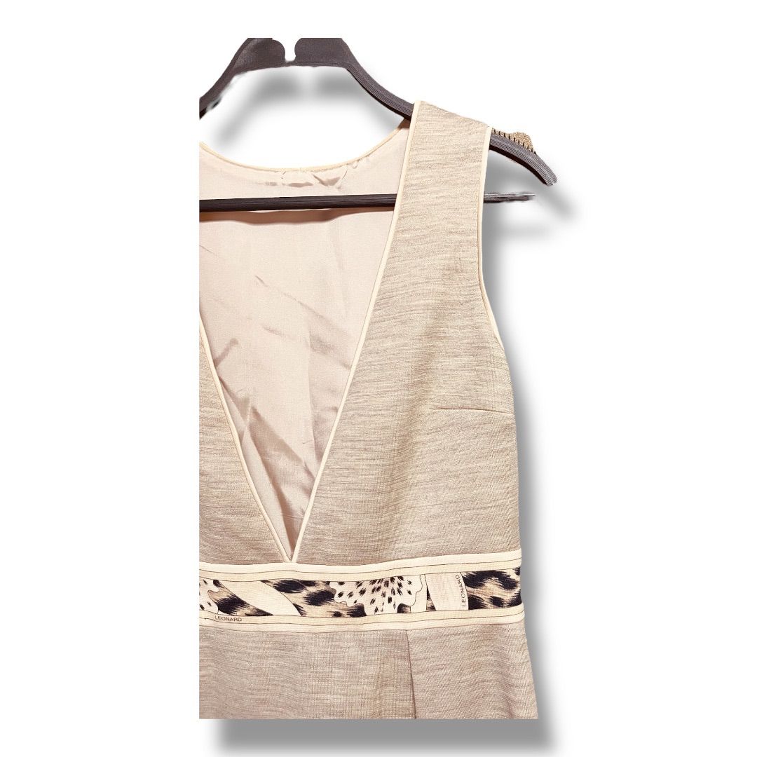 LEONARD レオナール ノースリーブワンピース ウール ジャンパー