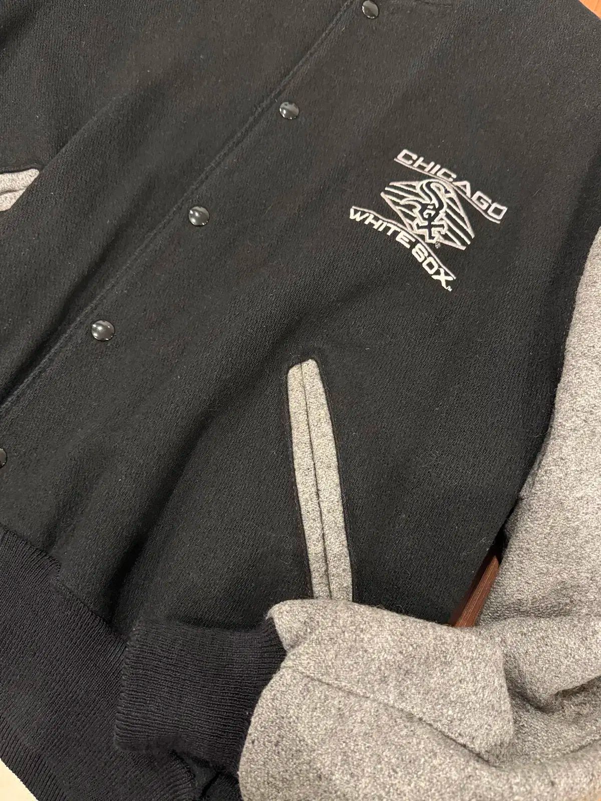 雰囲気抜群 80's US製 DeLONG シカゴホワイトソックス スタジャン 雰囲気抜群 80's US製 DeLONG シカゴホワイトソックス スタジャン