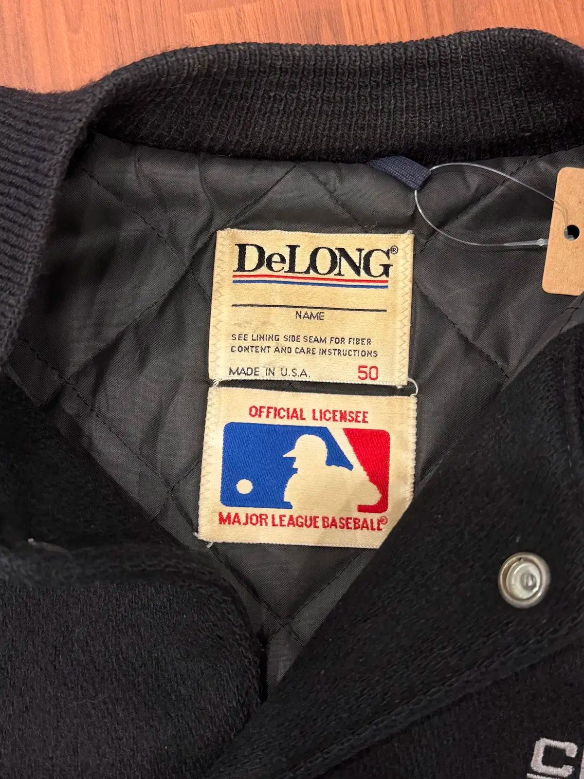 90s Delong MLB 白 ソックス ウール スタジャン (USA) - メルカリ