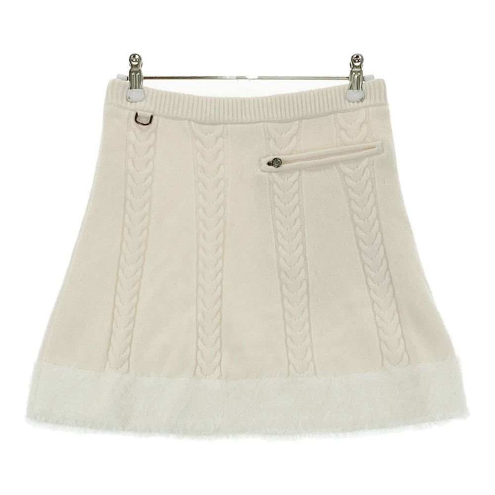 サイズ：S DESCENTE GOLF デサントゴルフ ; ファー ニットスカート