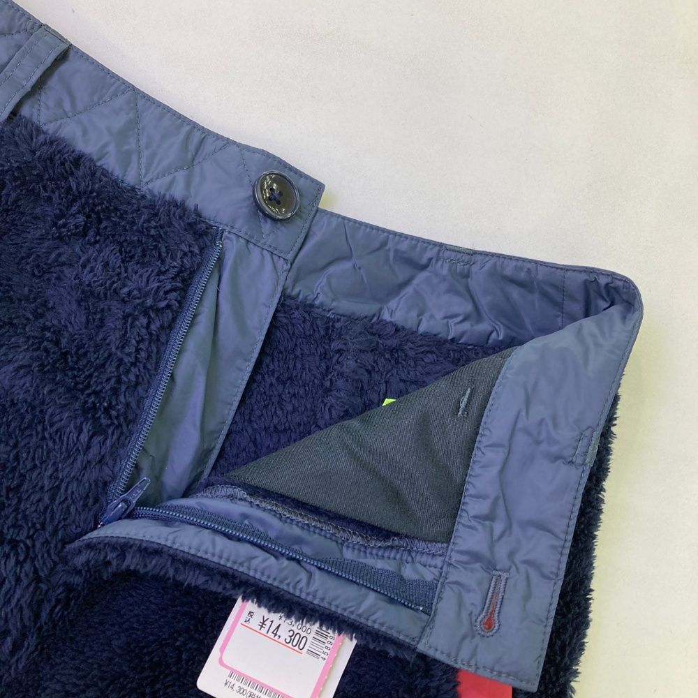 サイズ：38 VIVA HEART ビバハート ボア ナイロンスカート ネイビー系