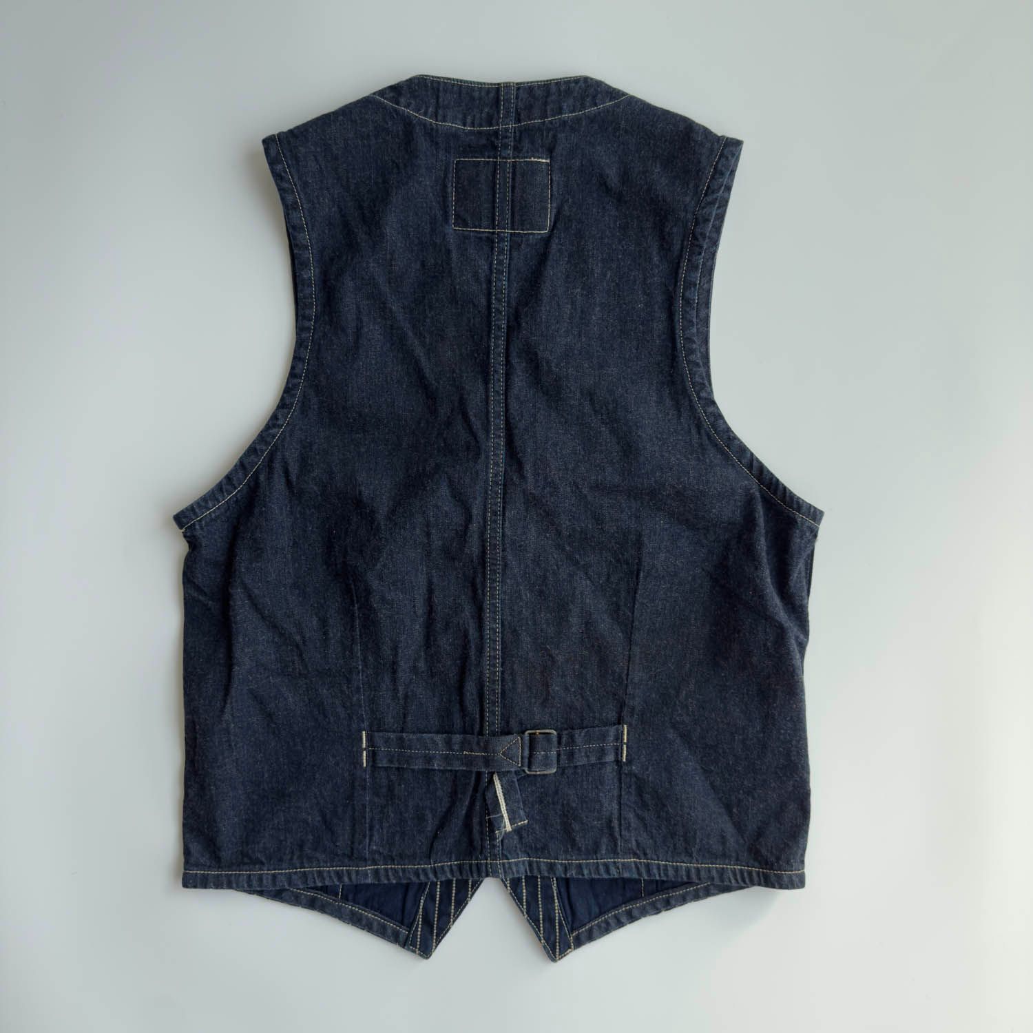 【美品】SUGAR CANE ウォバッシュベスト　38 SUGAR CANE WABASH Denim ベスト 38 ウォバッシュ SUGAR CANE WABASH