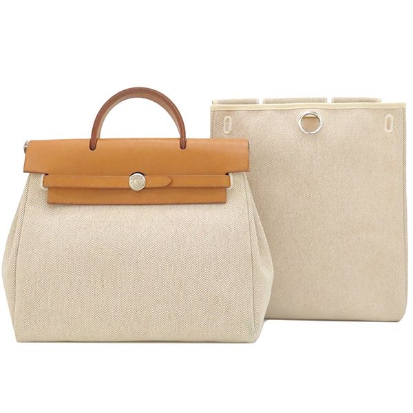 エールバッグ　エルメス　HERMES　PM 2way エルメス エールバッグ ジップ PM 2WAYショルダー ライム/ナチュラル
