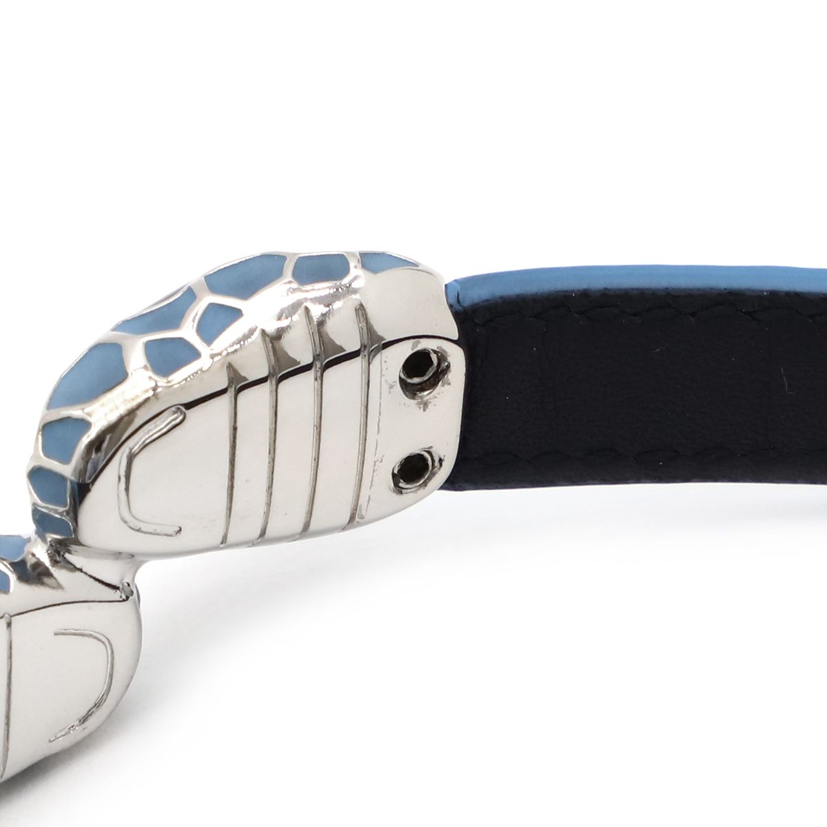 ブルガリ セルペンティフォーエバーレザーブレスレット ライトブルー 二重巻き org.jpg