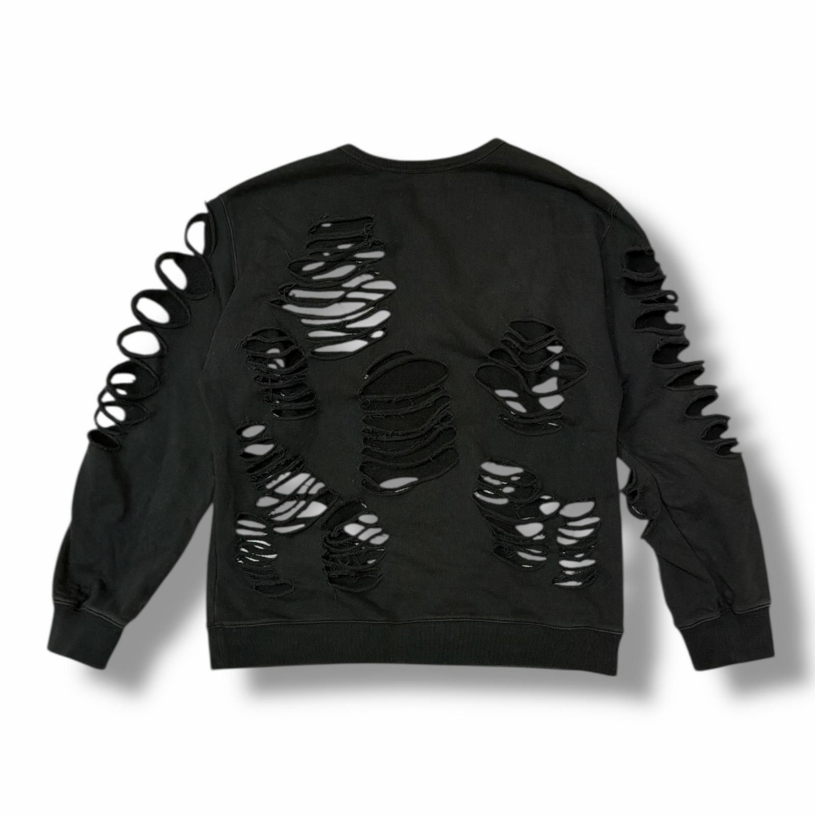 JUN/NAKAYAMA 25AW DISTRESSED CREWNECK ディストレスド クルーネック