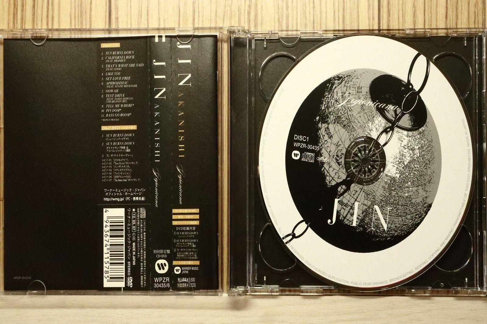 国内盤CD☆赤西仁/Jin Akanishi□ JAPONICANA(初回限定盤)(DVD付き