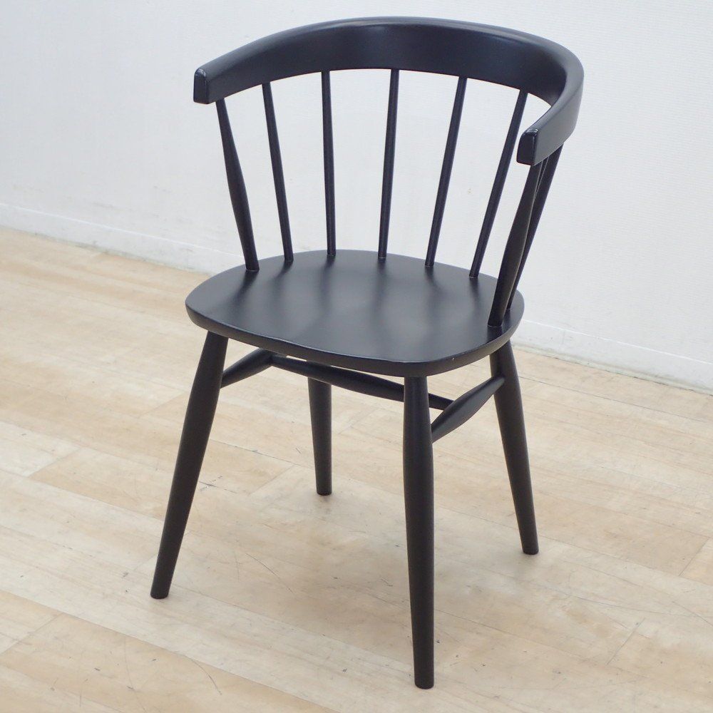 クラッシュゲート マルケッシュ ミーティングチェア ブラック 肘付き