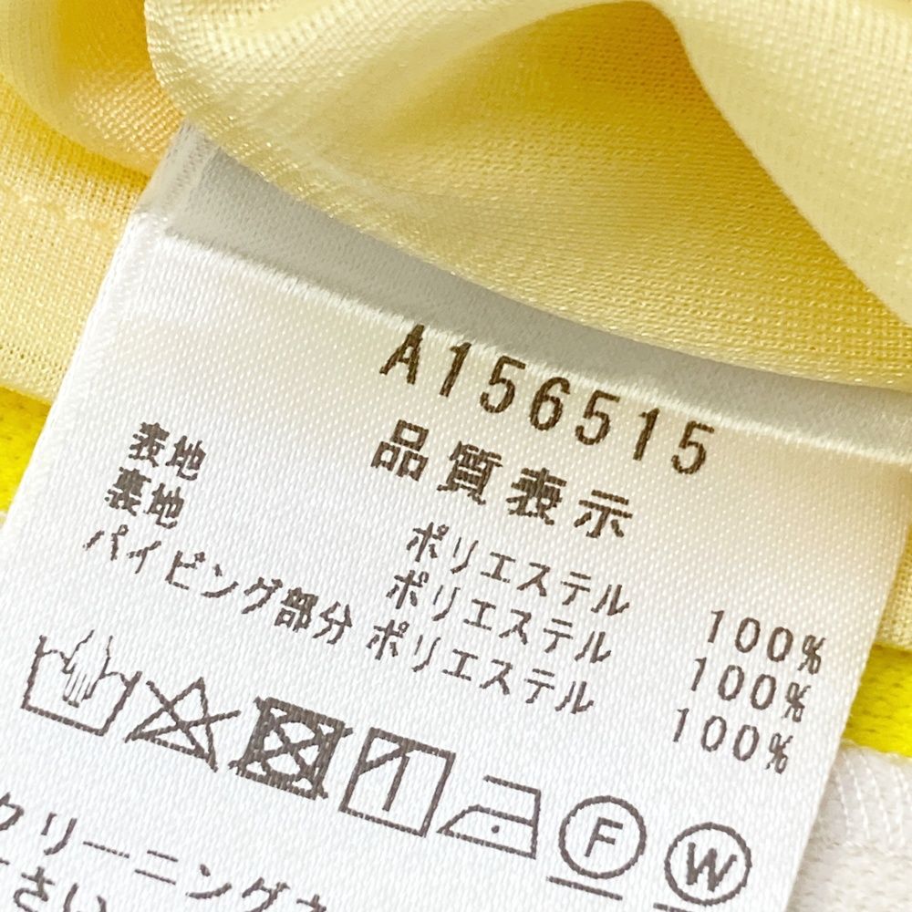 サイズ：38 ARCHIVIO アルチビオ 裏地付 プリーツスカート イエロー系