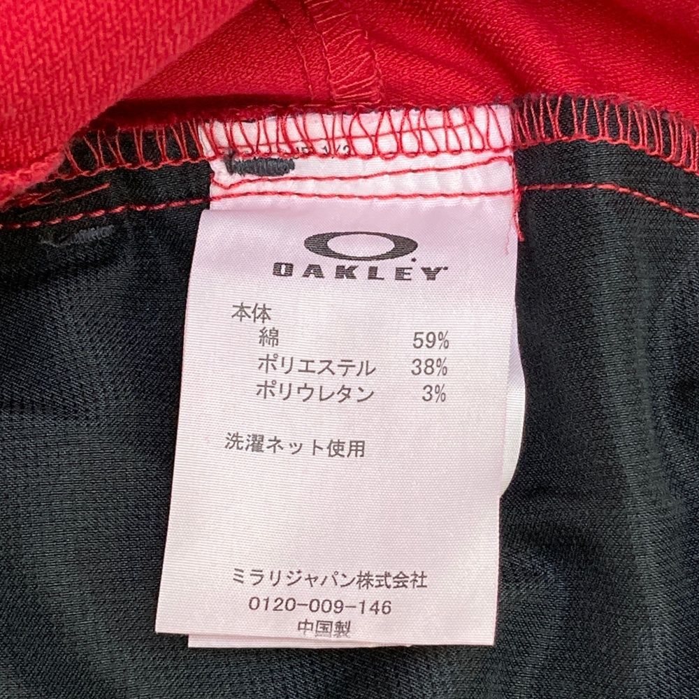 サイズ：JPN30 OAKLEY オークリー ストレッチパンツ スカル レッド系