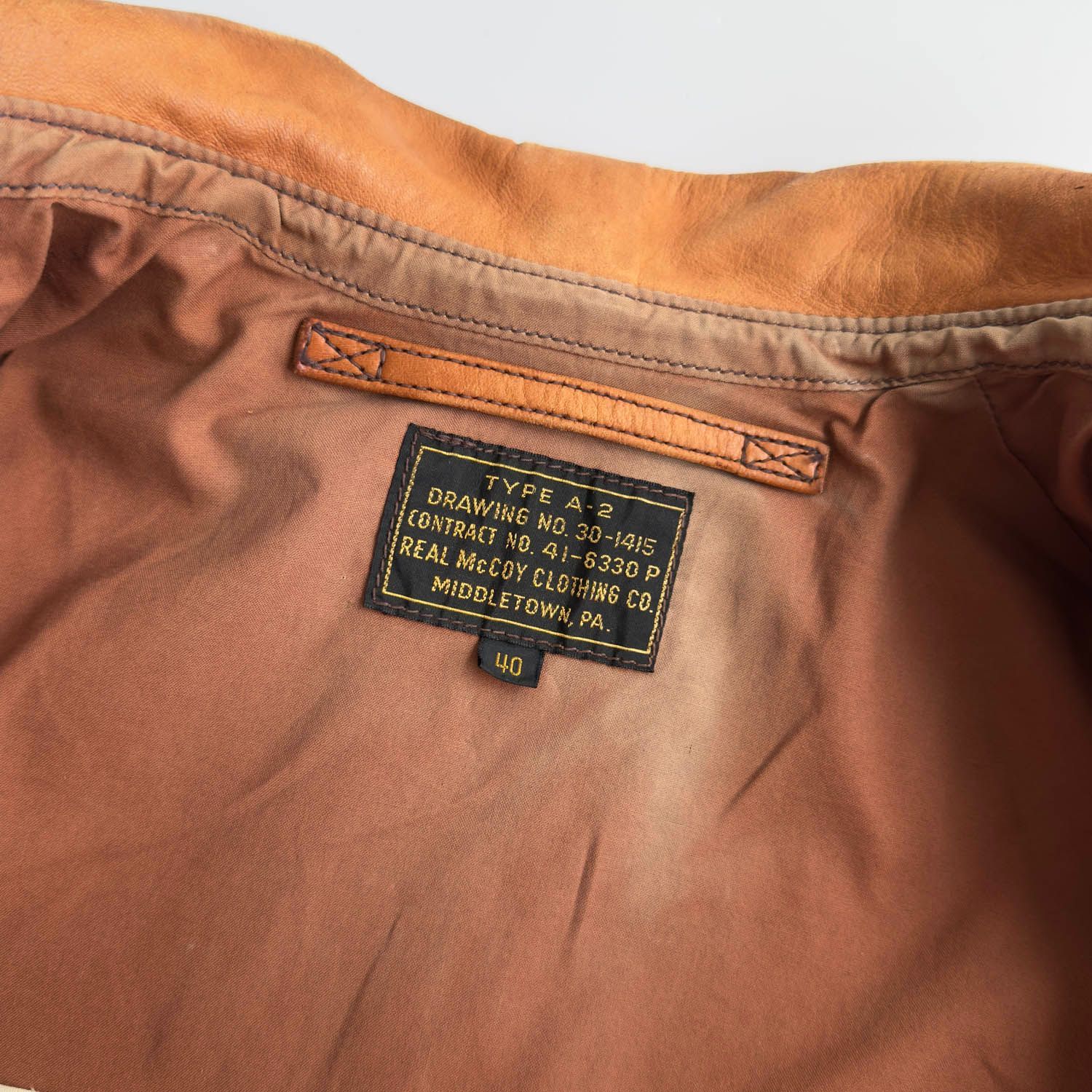 The REAL McCOY'S (ザ リアルマッコイズ) A-2 レザー フライト