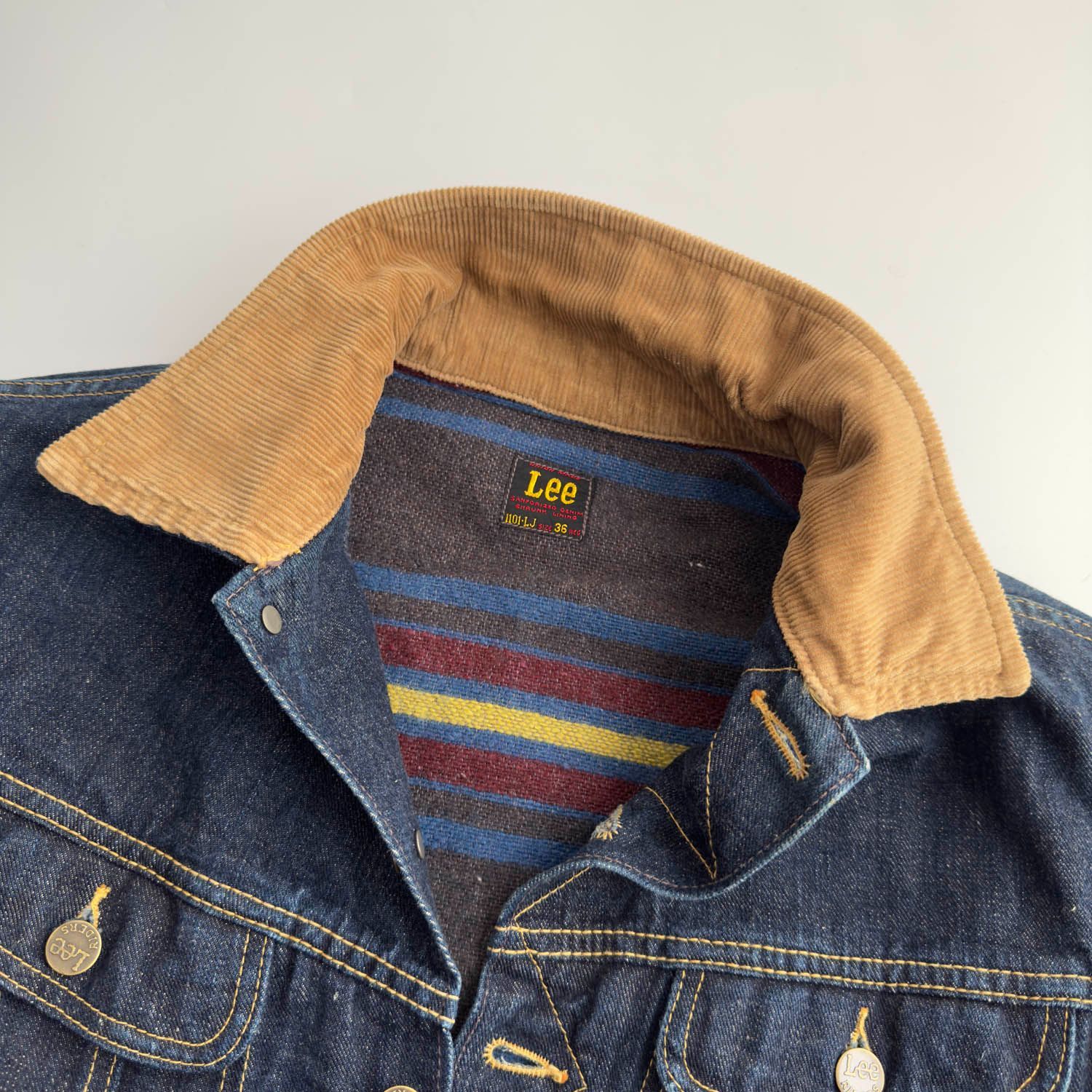 Lee 1101-LJ サイズ38 デニムジャケット THE REAL McCOY'S × Lee (リアルマッコイズ × リー) 1101-LJ 別注