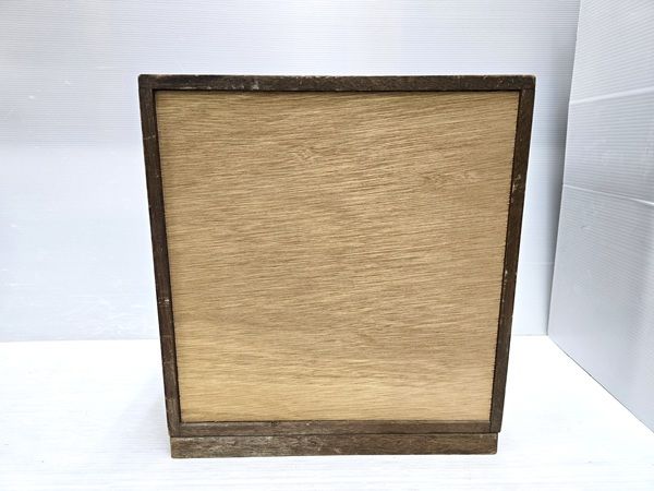 糸　未使用　ダルマミシン　収納ケース ガラス付 引出し　レトロ 糸ケース 陳列棚 中古品】 ダルマ印 京美糸 木製 ミシン糸ケース 収納棚 陳列ガラス