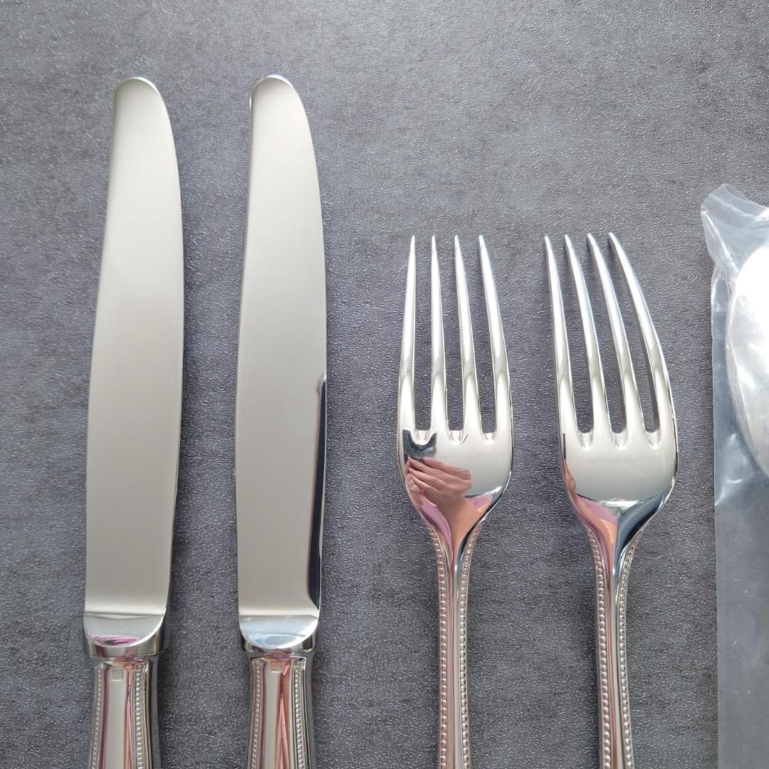 【新品、未開封】Christofle パールテーブルサイズ3点セット 美品 クリストフル パール スタンダードサイズ 未開封含む 6点 - メルカリ