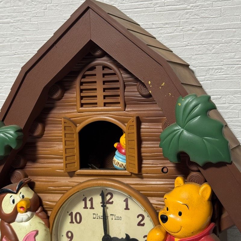 ジャンク】くまのプーさん 掛け時計 FW713B ディズニータイム SEIKO