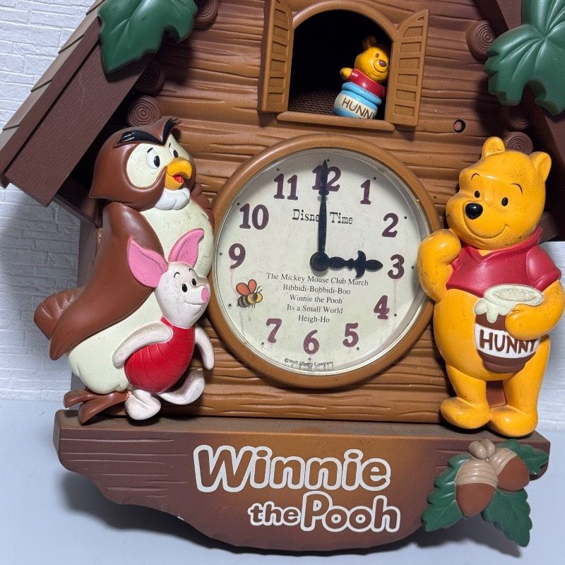 【希少】SEIKO Disney からくり壁掛け時計 ジャンク品 ジャンク】くまのプーさん 掛け時計 FW713B ディズニータイム SEIKO