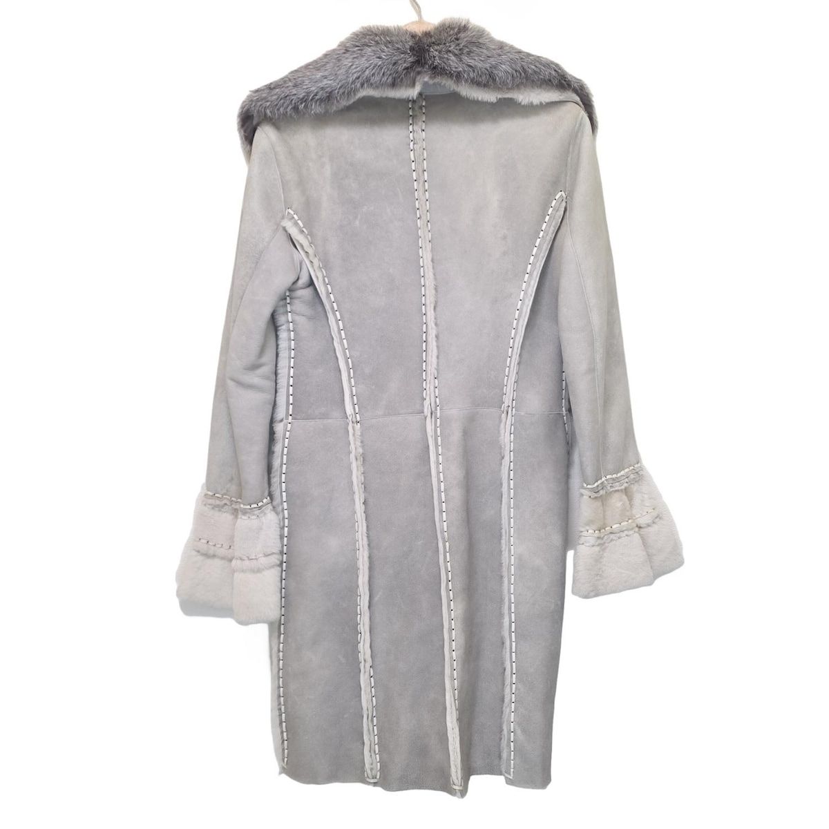 美品エルマノシェルビーノ　コート エルマノシェルビーノ コート サイズ40 M レディース - ライトグレー