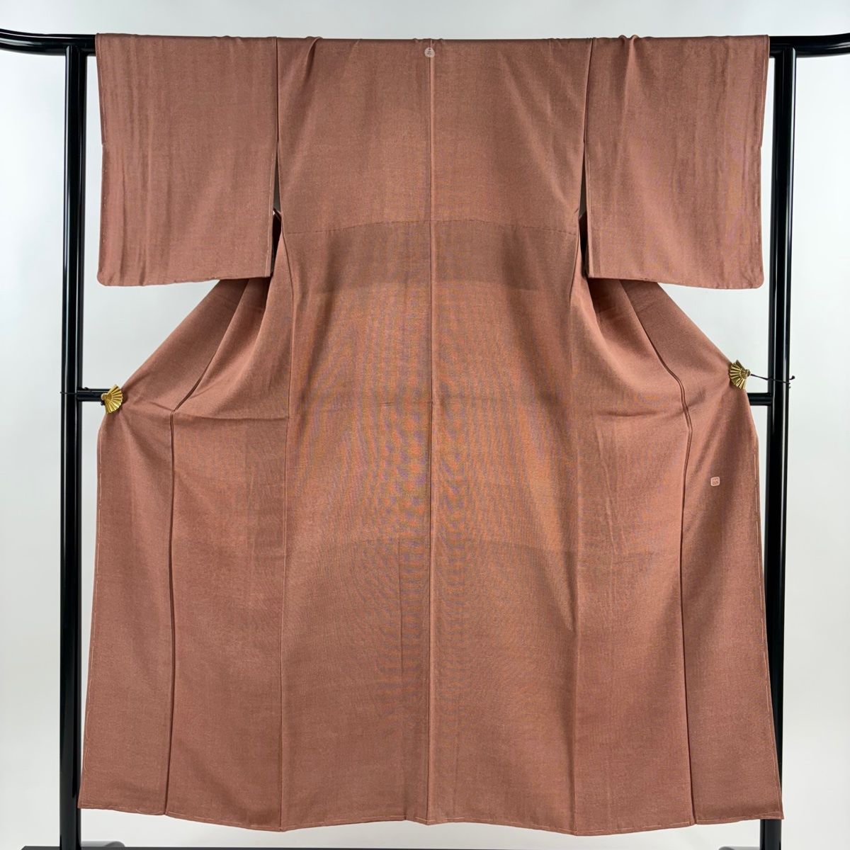 お値下げ‼️伝統工芸江戸小紋／落款入り／角通し／弁柄色／身丈裄丈たっぷり‼︎ お値下げ‼️伝統工芸江戸小紋／落款入り／角通し／弁柄色／身丈裄