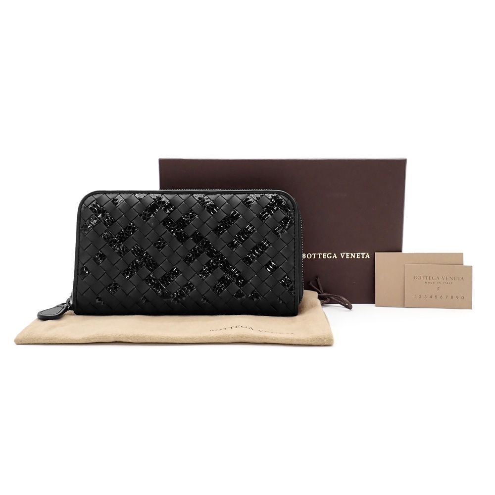 レア✨ ボッテガヴェネタ レザー パイソン　イントレチャート Wホック 長財布 ボッテガヴェネタ イントレチャート ラウンドファスナー 長財布 レザー