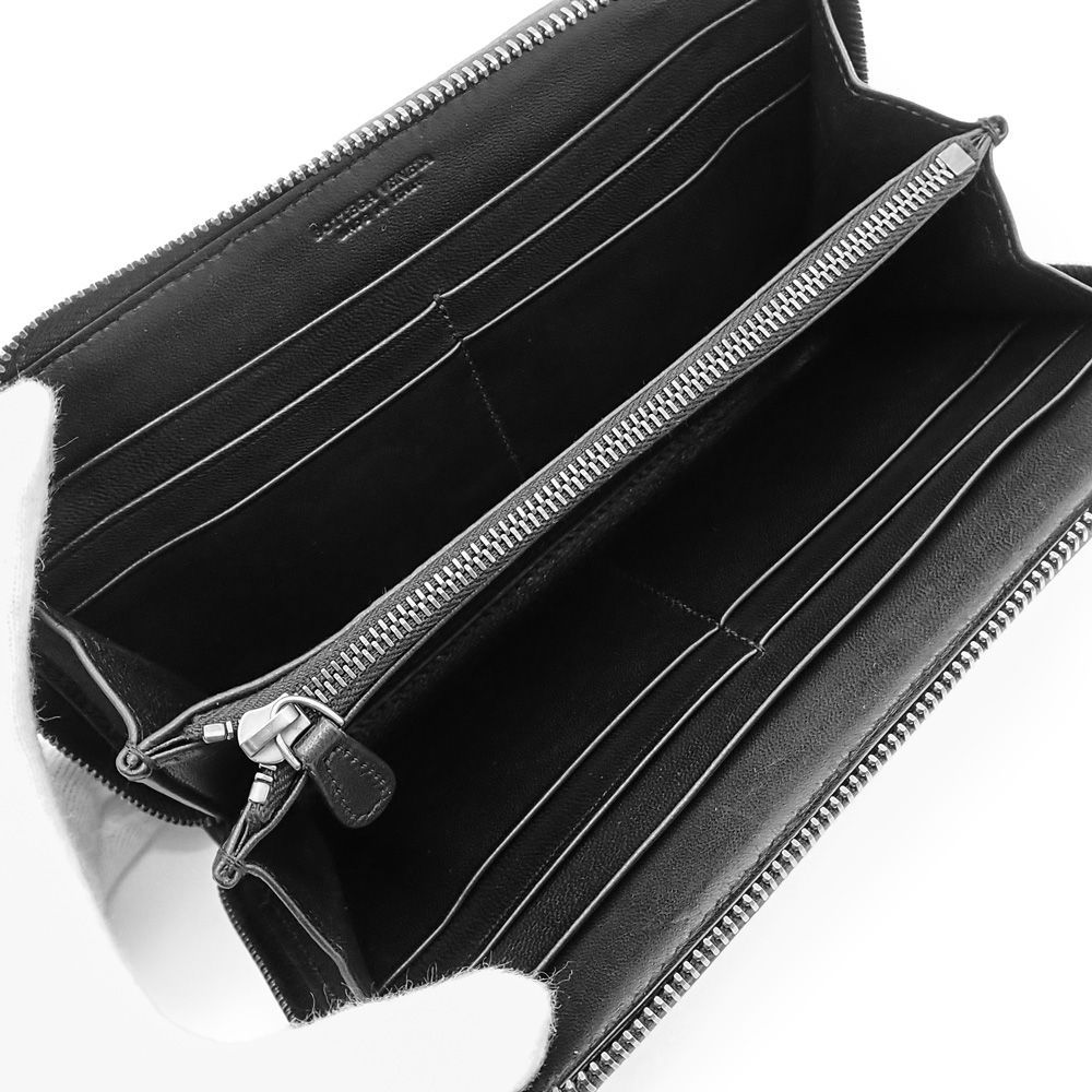 ボッテガヴェネタ イントレチャート ラウンドファスナー 長財布 レザー