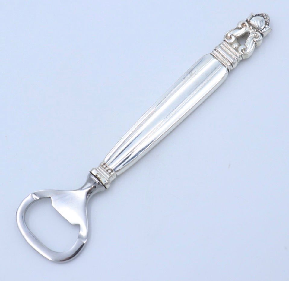 ジョージジェンセン　エコーンACORN 廃盤デザートナイフ　スターリングシルバー ジョージ・ジェンセン「“Acorn” バターナイフ 長さ15cm