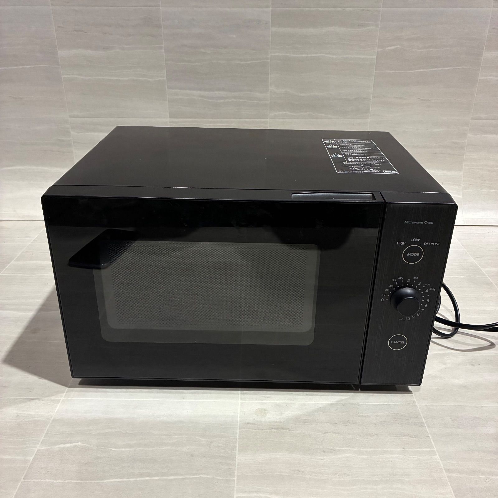 山善 電子レンジ YAMAZEN ヤマゼン 2020年製 YRL-F180(B) ブラック 黒