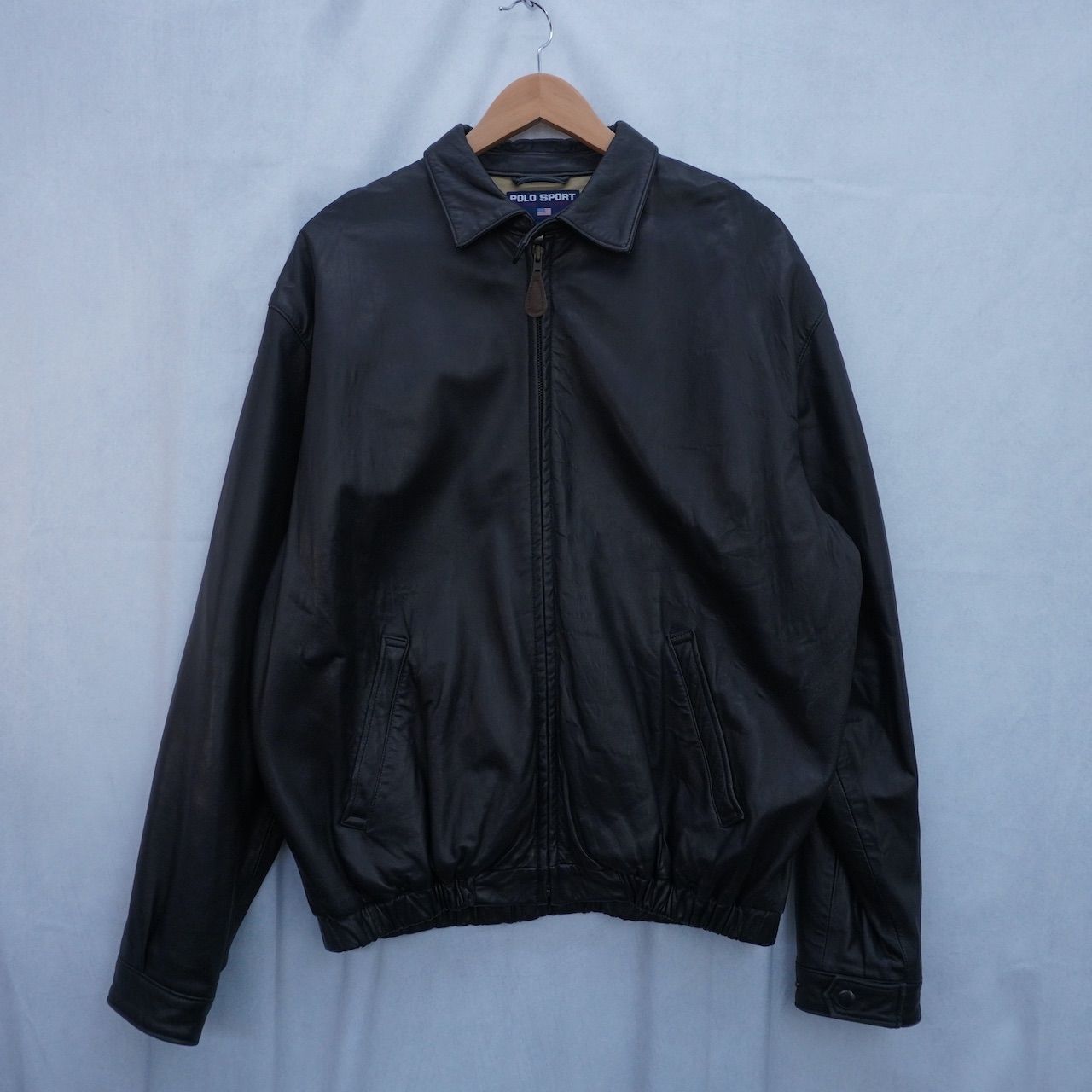 90s POLO SPORT レザージャケット - メルカリ