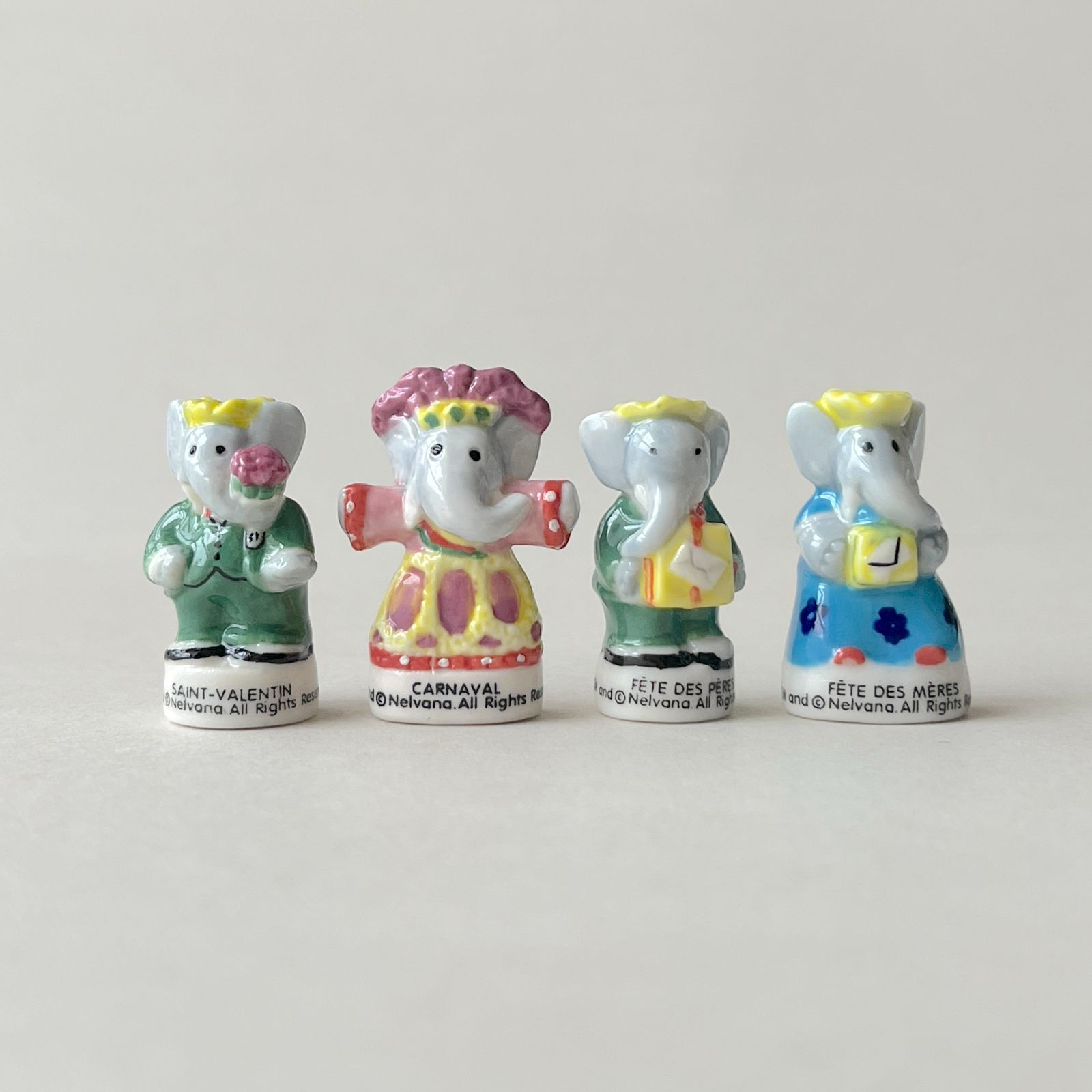 フェーヴ ぞうのババール 2004年 フランス フェーブ ミニチュア陶器