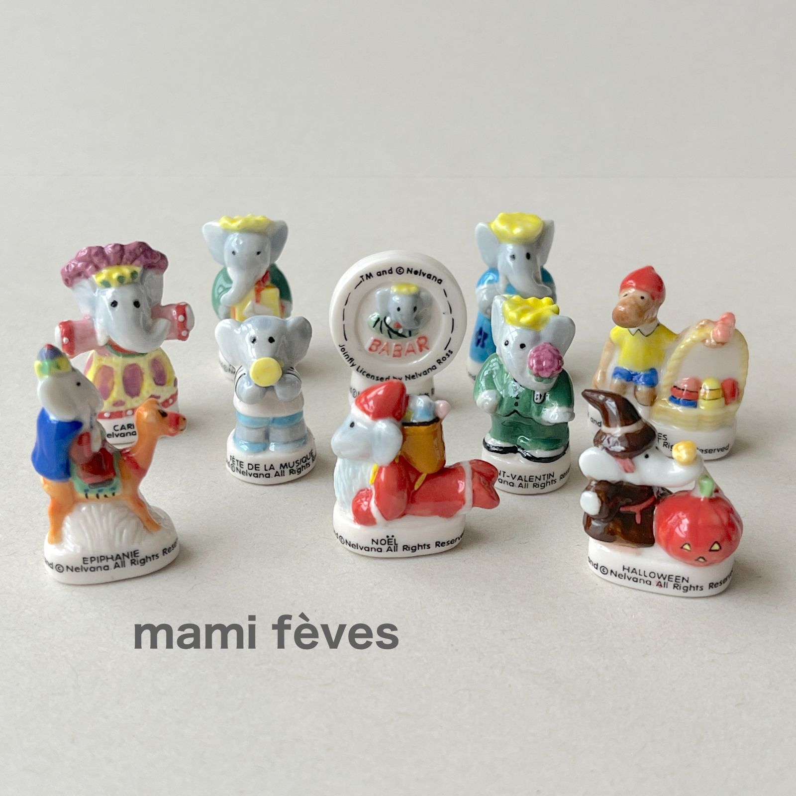 フェーヴ ぞうのババール 2004年 フランス フェーブ ミニチュア陶器