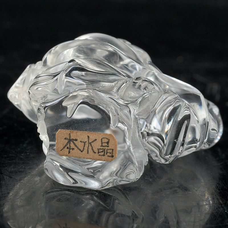 仏教美術 本水晶彫刻 布袋像 仏像 置物 V S346 - メルカリ