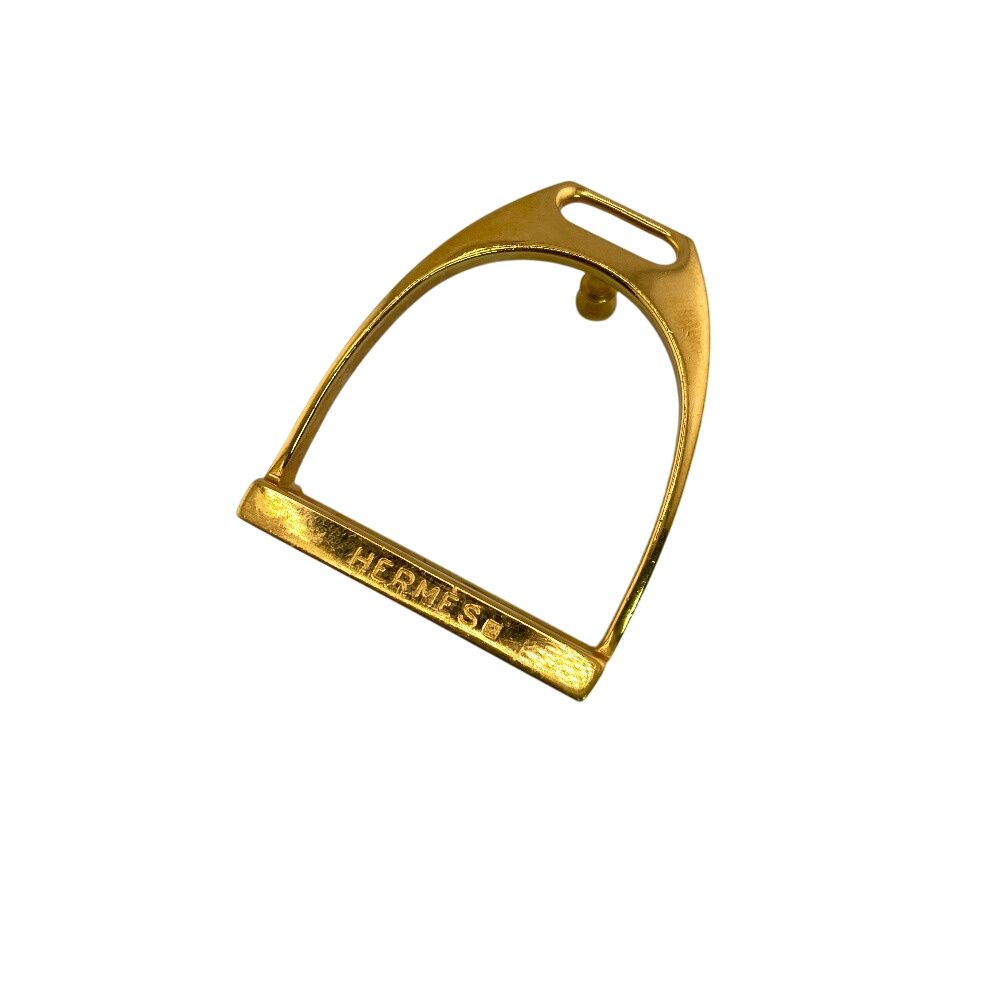 HERMES ブラウンレザーベルト ゴールドバックル エルメス HERMES ゴールドバックル ブラウンレザーベルト HERMES