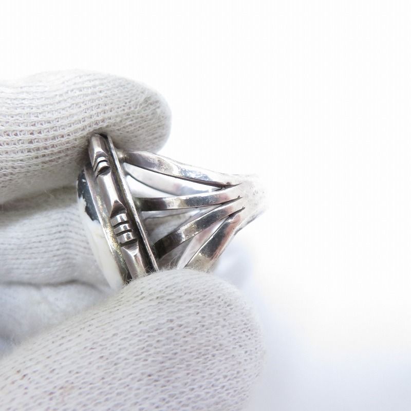 NAVAJO ナバホ　リング2点セット　ホワイトバッファロー　ロードランナー NAVAJO ナバホリング2点セットホワイトバッファローロードランナー