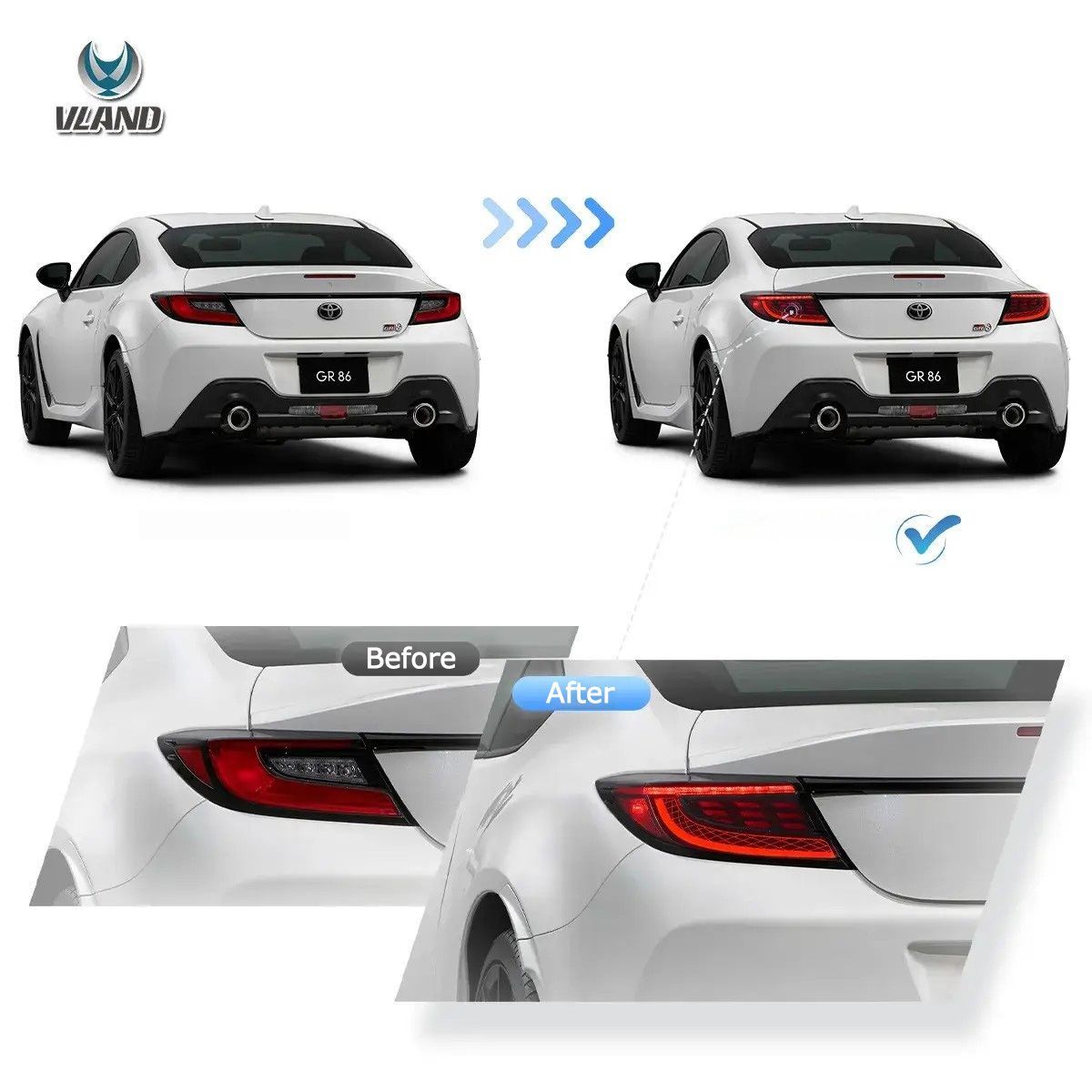 即納／【VLAND 正規品】トヨタ GR86 ZN8型 スバル BRZ ZD8型 LED