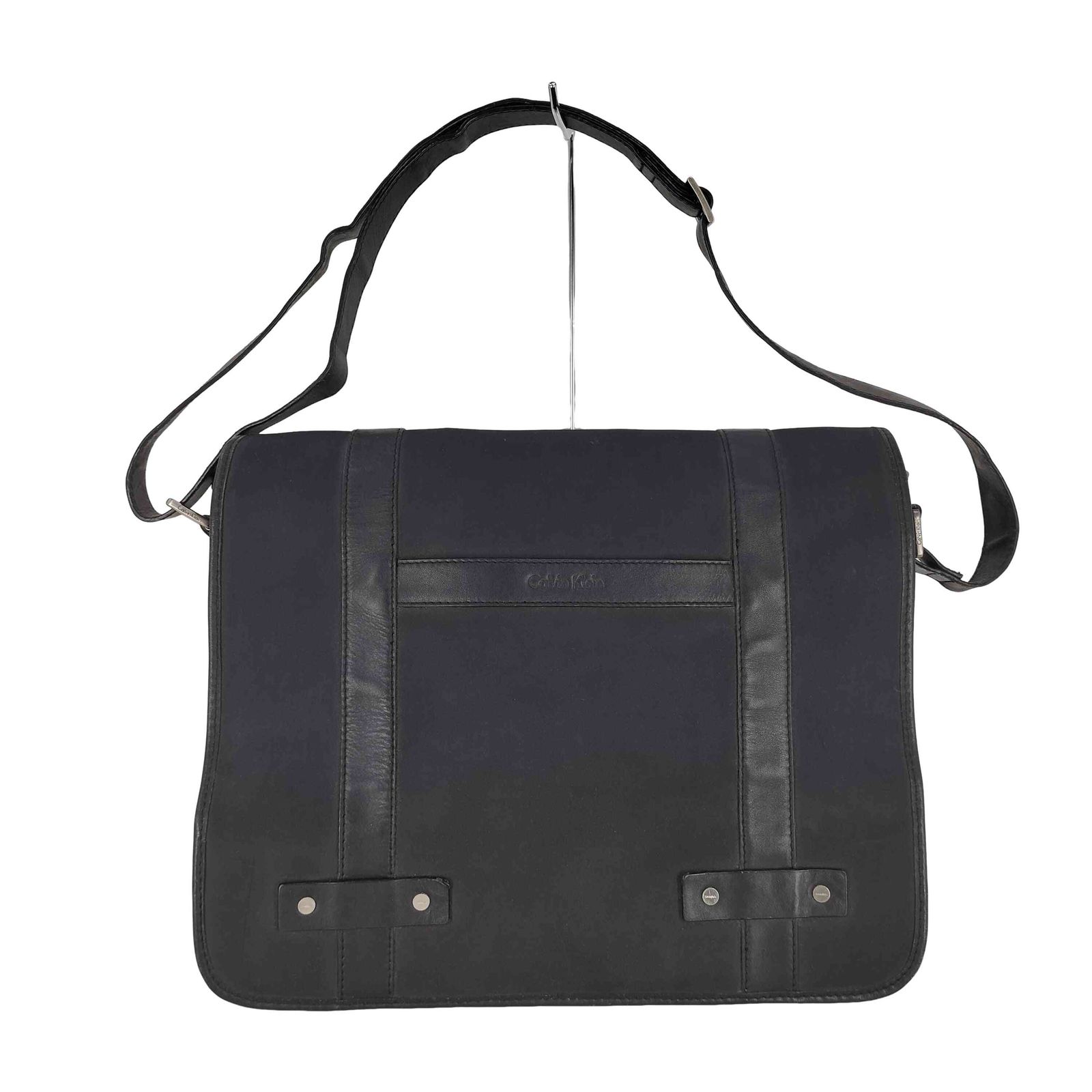 カルバンクライン CALVIN KLEIN レザーパイピング ナイロンショルダー