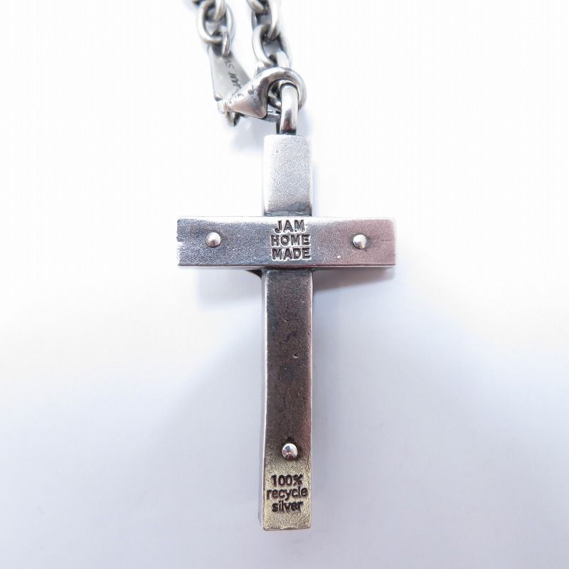 【瀬戸大橋店】  JAM HOME MADE | ジャムホームメイド ロザリオクロス ネックレスM シルバー 【134】