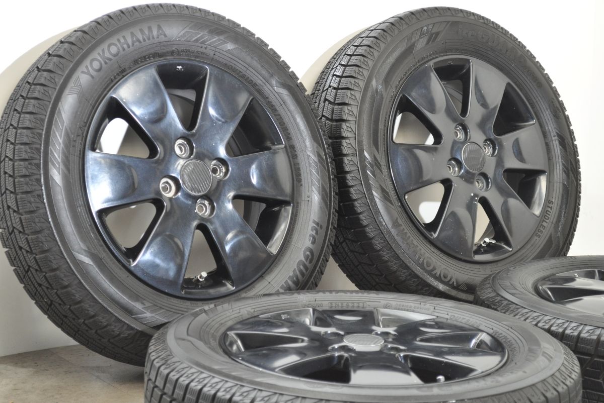 バリ溝】スズキ 純正 14in 4.5J +45 PCD100 ヨコハマ アイスガードiG60