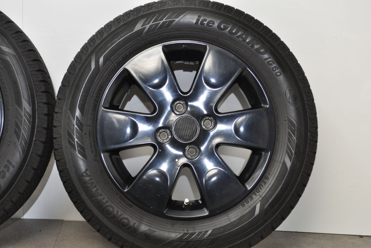 バリ溝】スズキ 純正 14in 4.5J +45 PCD100 ヨコハマ アイスガードiG60