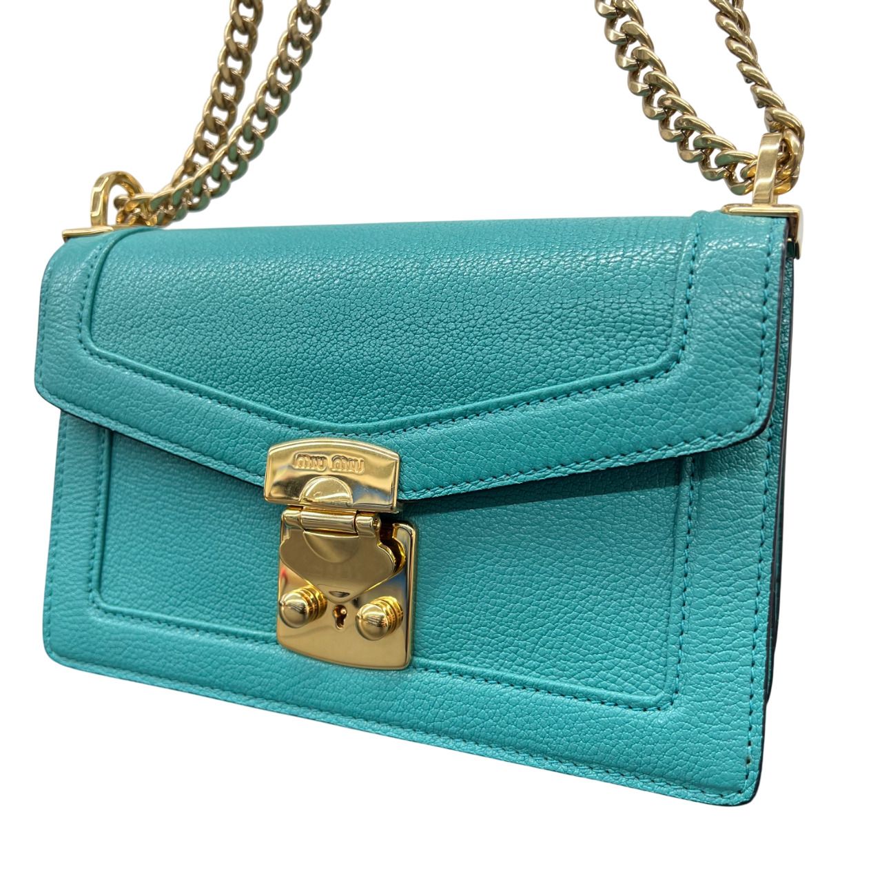 極美品 MIU MIU ミュウミュウ コンフィデンシャル マドラス ショルダー 