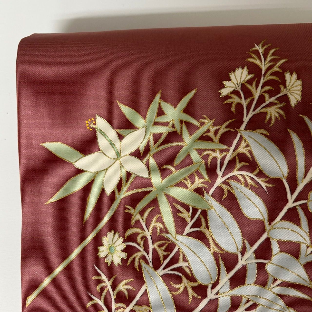 名古屋帯 正絹 塩瀬 上品な染めの花 九寸 MA-1195 - メルカリ