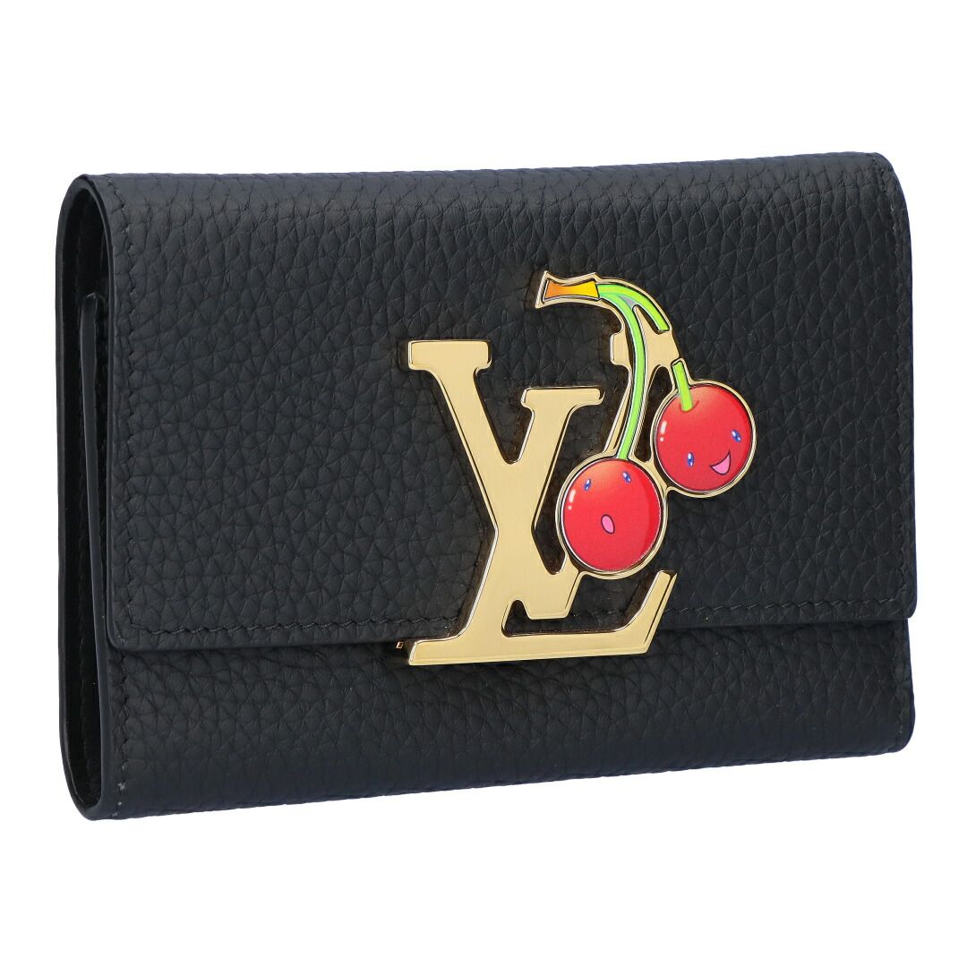 ルイヴィトン LOUIS VUITTON 折財布 三つ折り財布 村上隆 LV × TM