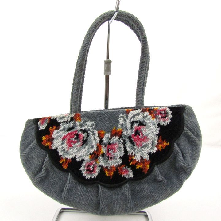 フェイラー ハンドバッグ 花柄 シェニール織 日本製 鞄 ブランド