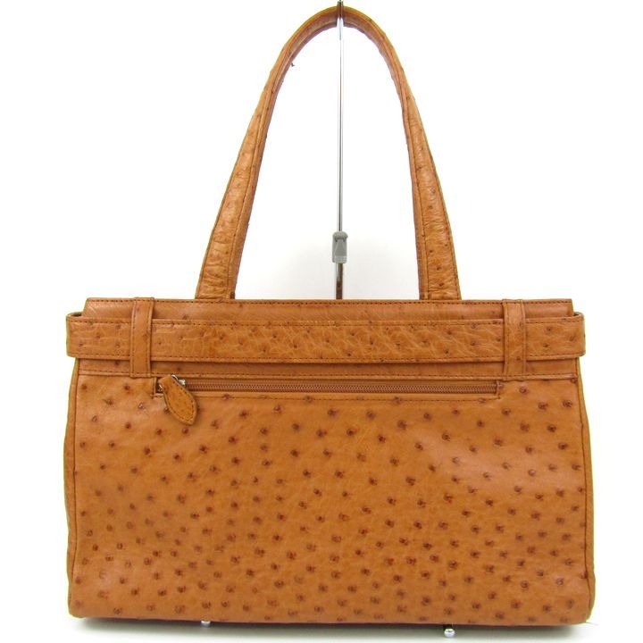 Hayashi TOKYO JRA認定 オーストリッチ レザー トートバッグ リボン 本