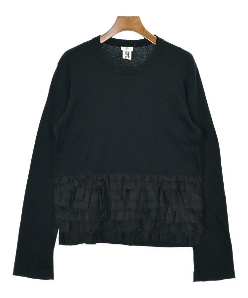 noir kei ninomiya　カットソー Noir Kei Ninomiya Tulle-trimmed cotton jersey T-shirt Noir Kei