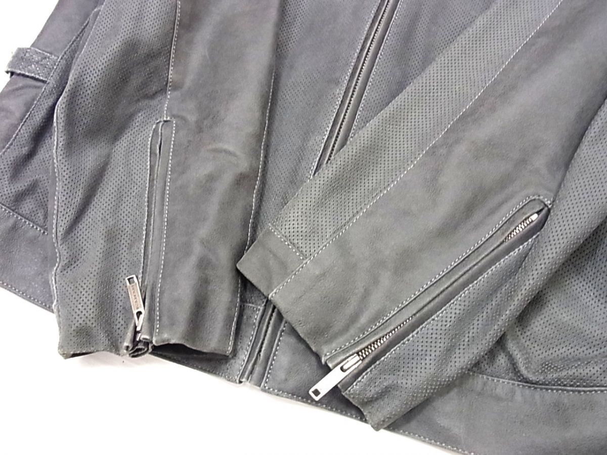☆BURBERRY LONDON ラムレザージャケット ライダースジャケット