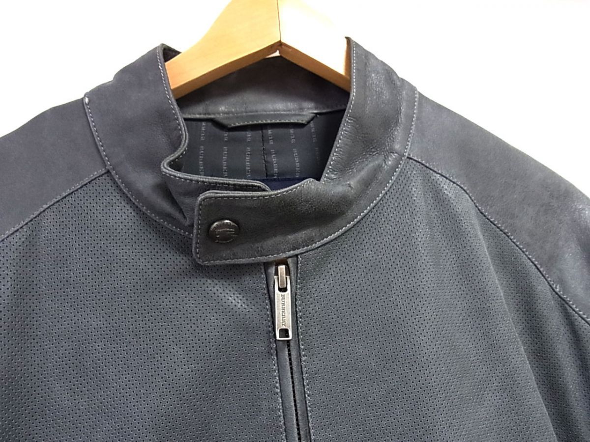 希少　バーバリーロンドン　羊革 ラムレザージャケット グレージュ　42 希少 バーバリーロンドン 羊革 ラムレザージャケット グレージュ 42
