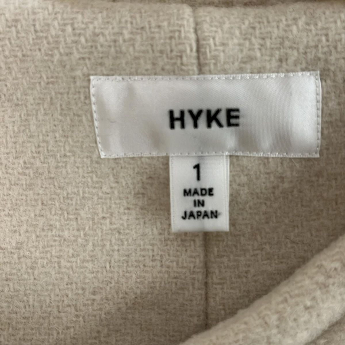 HYKE(ハイク) ダッフルコート サイズ1 S レディース - アイボリー 長袖