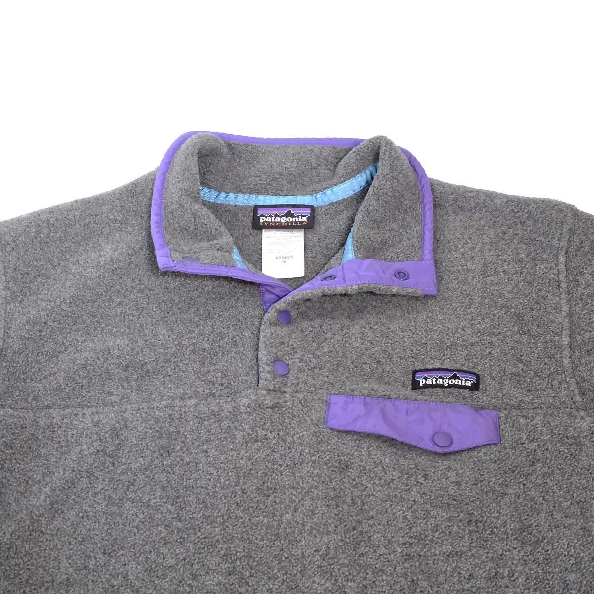 W/M patagonia シンチラ スナップT パープル グレー - メルカリ