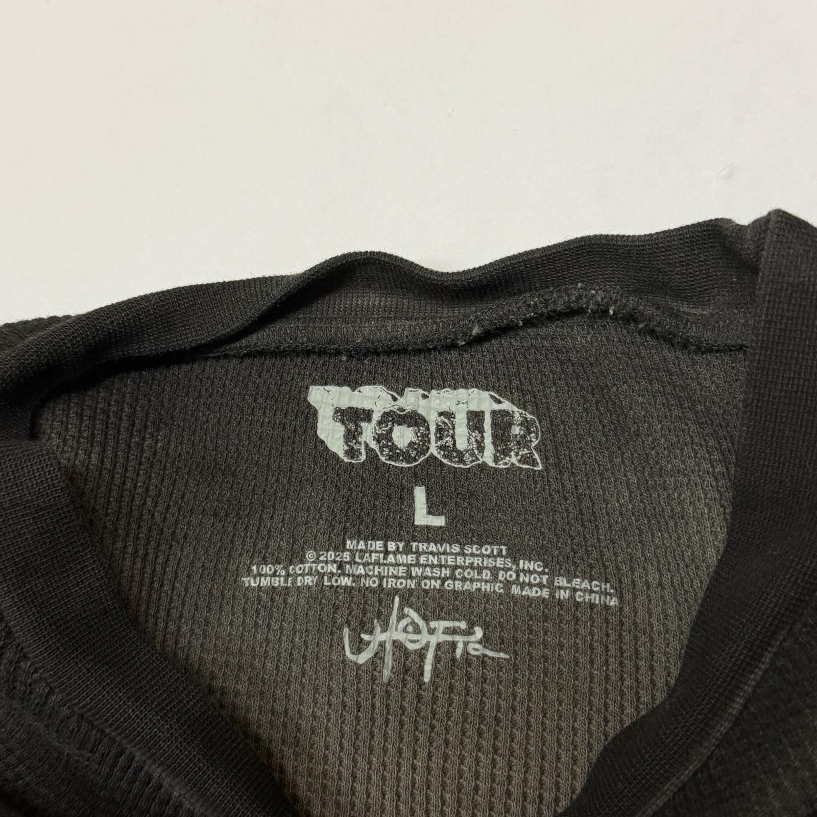 TRAVIS SCOTT Live Tour Thermal T-shirt ライブツアー 限定プリント