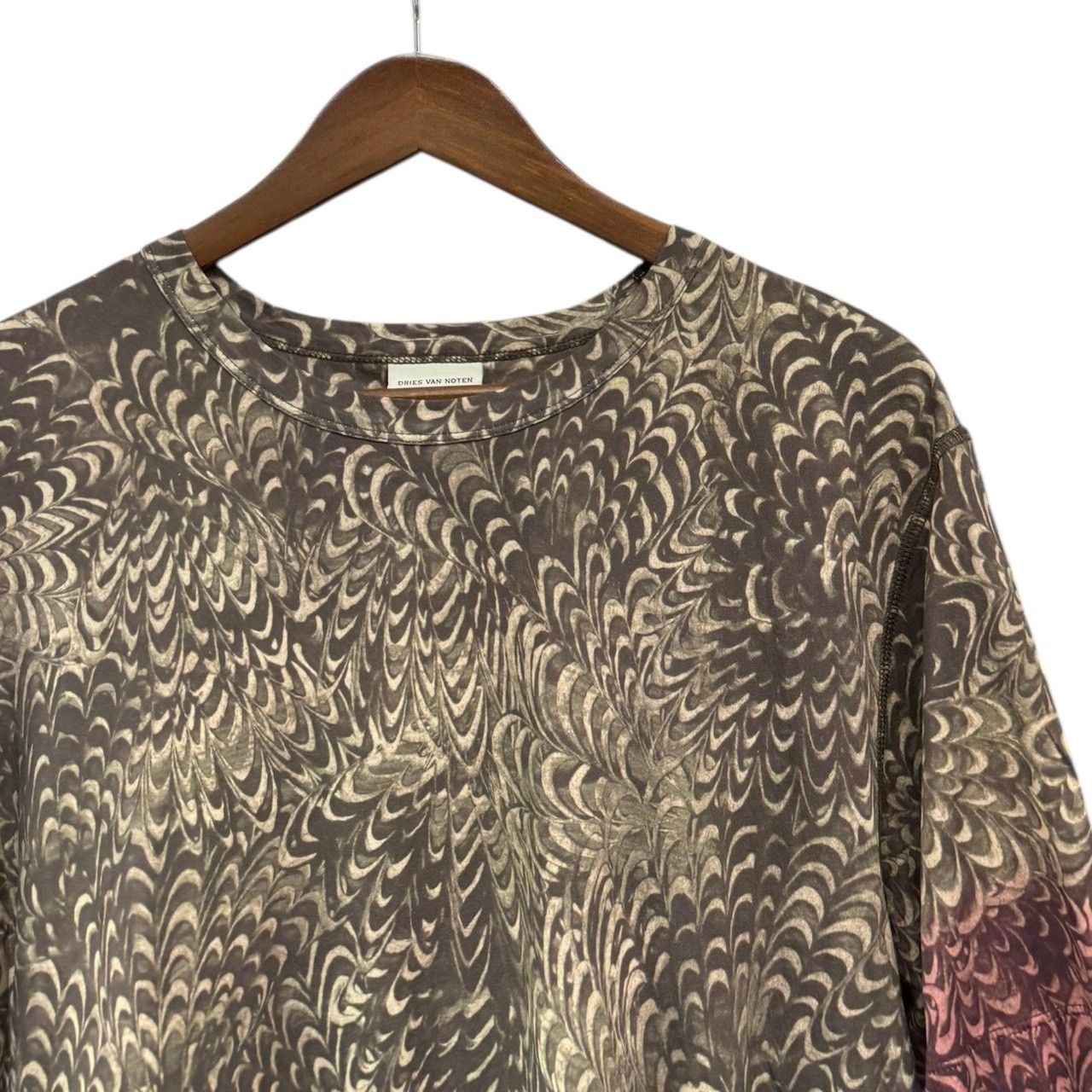 DRIES VAN NOTEN ドリスヴァンノッテン 25SS HUBBA プリントTシャツ L