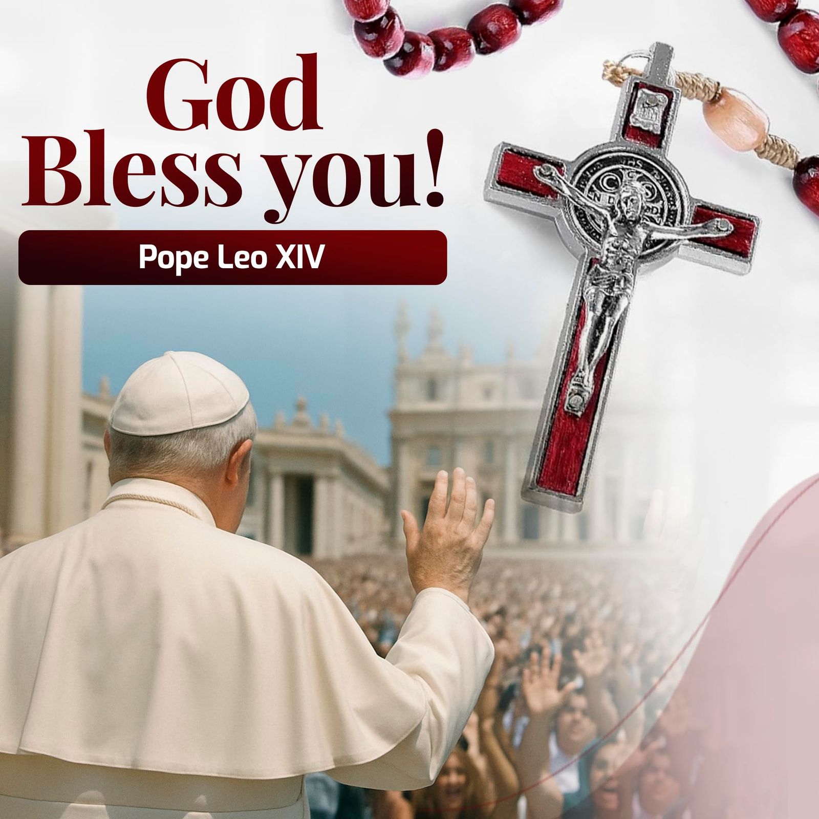 イタリア製 ロザリオ ローマ教皇フランシス バチカン ローマの聖父