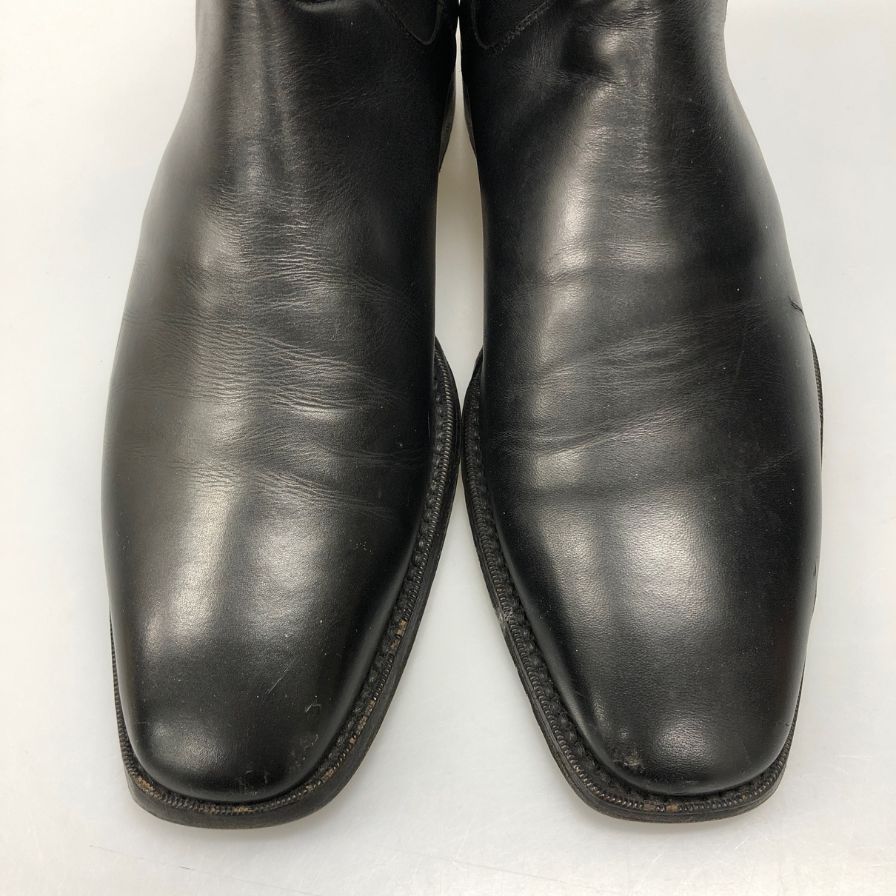 サントーニ サイドゴアブーツ レザー ブラック メンズ サイズ7.5【AFC4